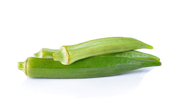 istock fresh okra isolated on a white background 491049502