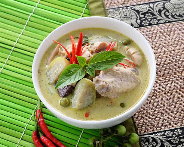 istock Green curry chicken , Thai cuisine 491049514