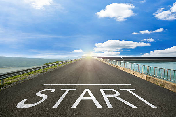 istock START - Road surface of begin to the mission. 491056016