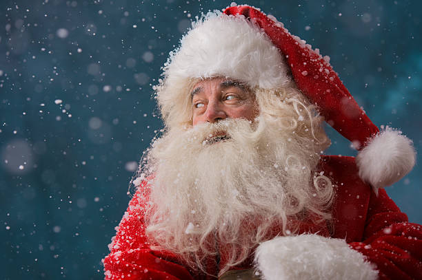 istock Happy Santa Claus laughing 491058180