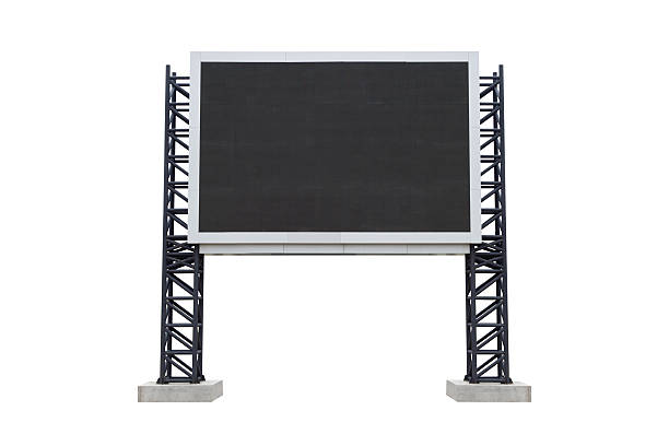 istock Mini scoreboard center  stadium isolated on white background. us 491059676