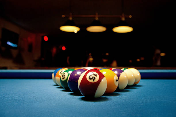 istock close up of the balls on pool table 491060552