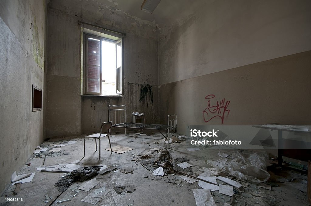 Verlassenen Psychiatric Hospital - Lizenzfrei Abgeschiedenheit Stock-Foto