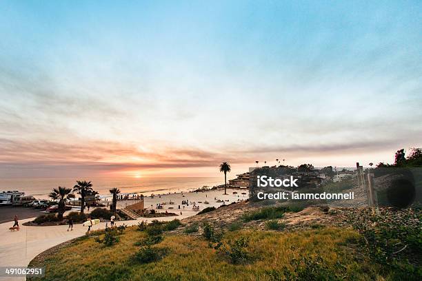 Moonlight Beach Stock Photo - Download Image Now - Encinitas, California, San Diego