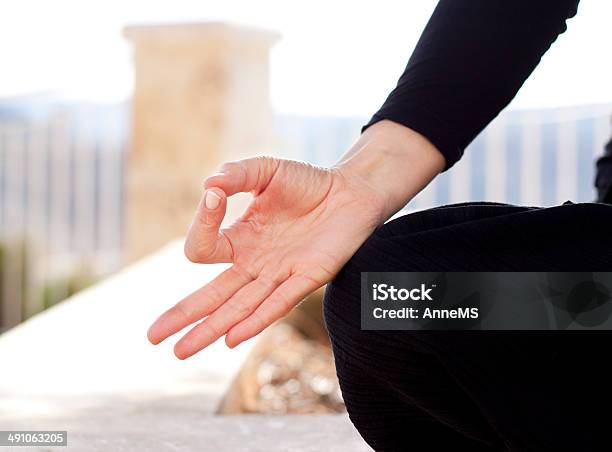 Yoga Hand Stock Photo - Download Image Now - Gyana Mudrā, Adult, Adults Only