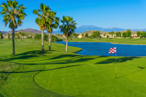 Golf course and putting green  in Southern California
