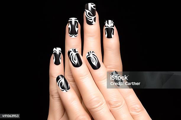 Art Nail Tattoo Stock Photo - Download Image Now - Acrylic Painting, Adult, Art