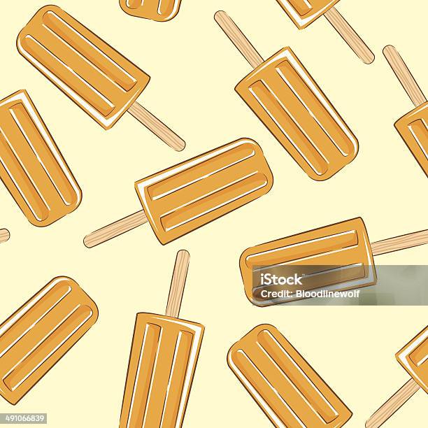 오랑주 Popsicle 패턴 맛이 가미된 빙과에 대한 스톡 벡터 아트 및 기타 이미지 - 맛이 가미된 빙과, 패턴, 냉동된