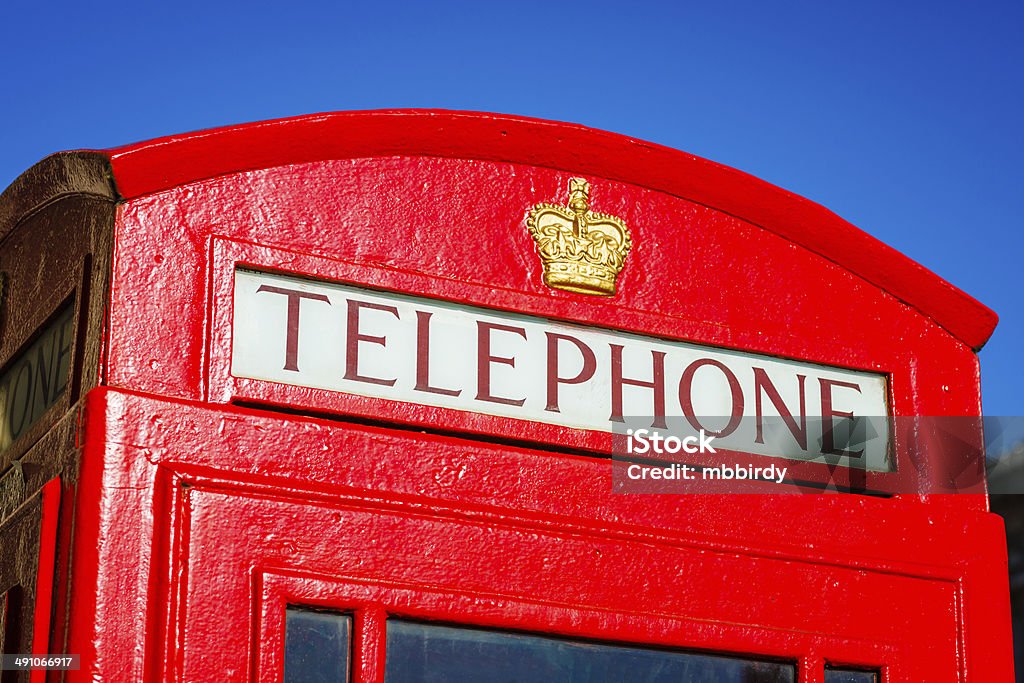 Cabine telefônica em Londres - Foto de stock de Ausência royalty-free