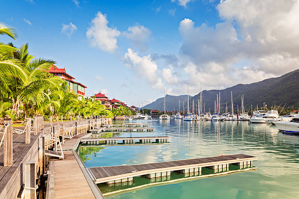 Eden island, Mahe, Seychelles stock photo