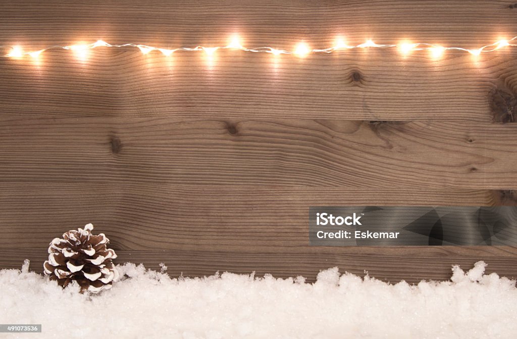 beautiful christmas background with snow and copy-space Illuminated Stock Photo