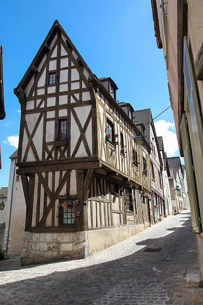 istock Medieval half-timbered house in Chartres, France. 491082972