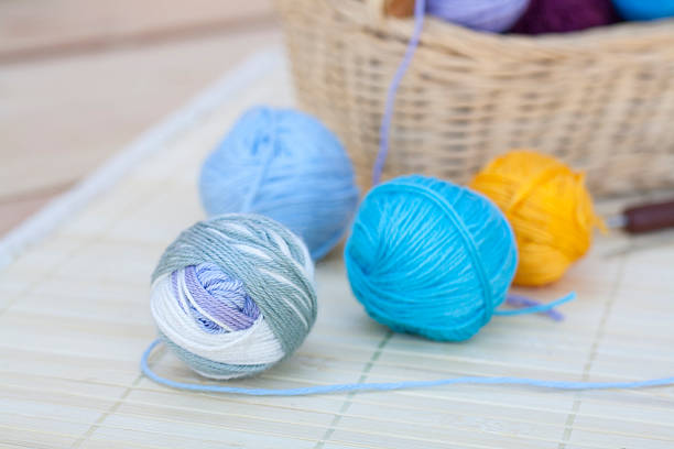 istock Colorful clews and crochet hook 491083412