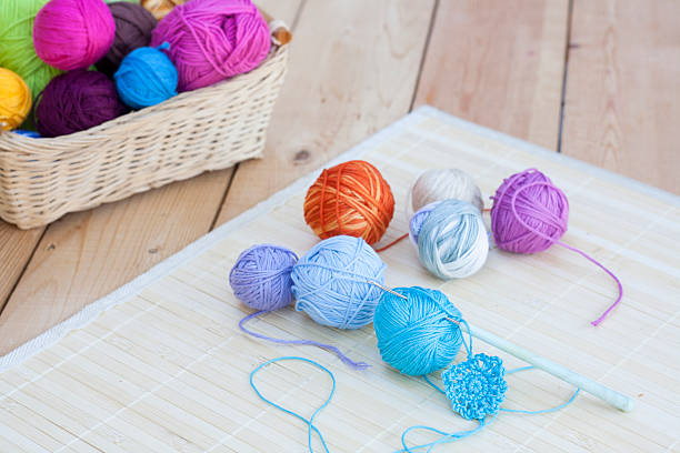 istock Colorful clews and crochet hook 491083660