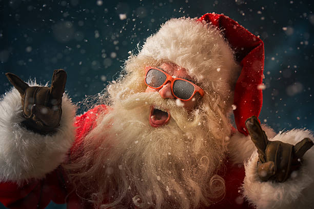 istock Santa Claus wearing sunglasses 491085352