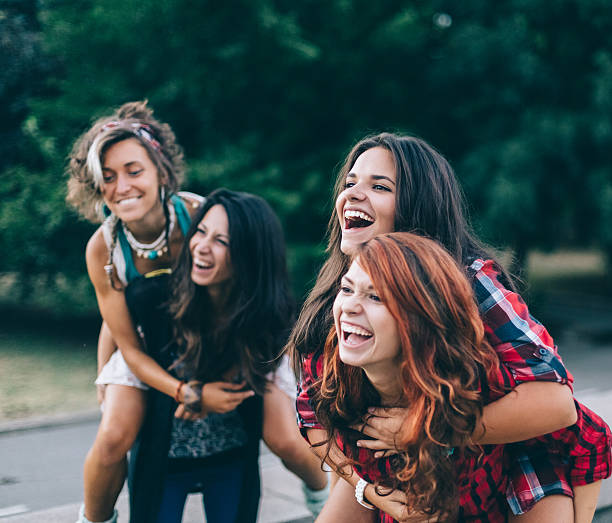 istock Teenage girls having fun 491087270