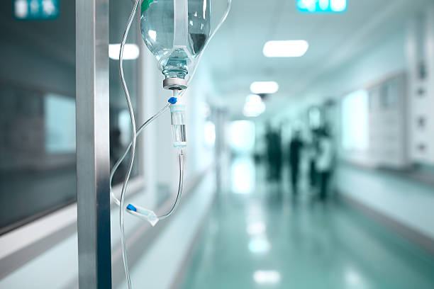 istock Drip on the background a hospital corridor 491089598