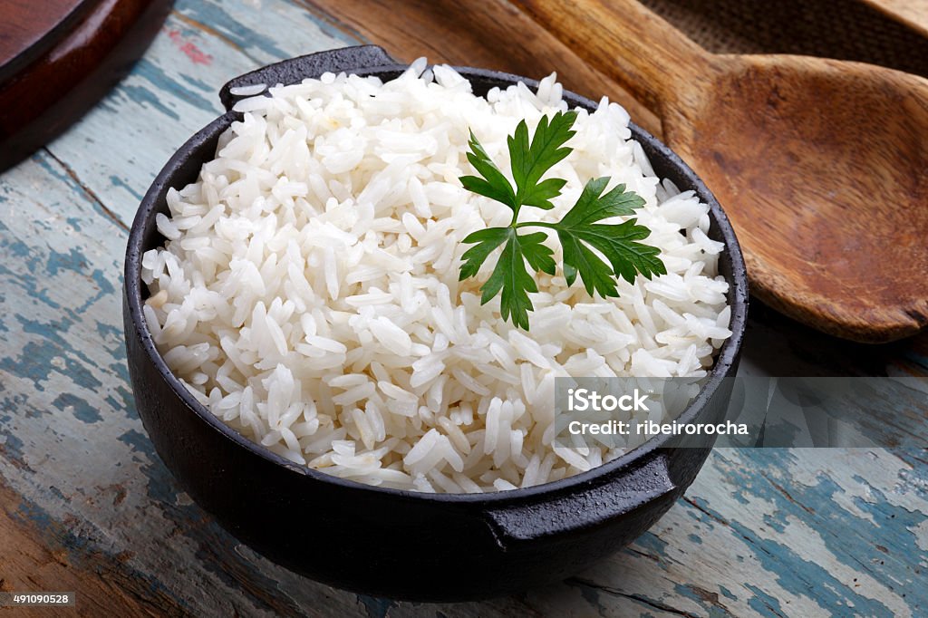 cooked rice Basmati Rice Stock Photo