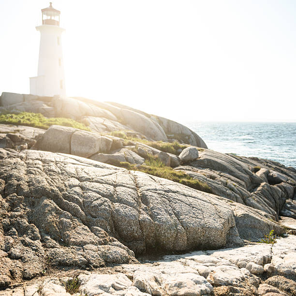 istock Peggy's Cove light head in Nova Scotia 491097978