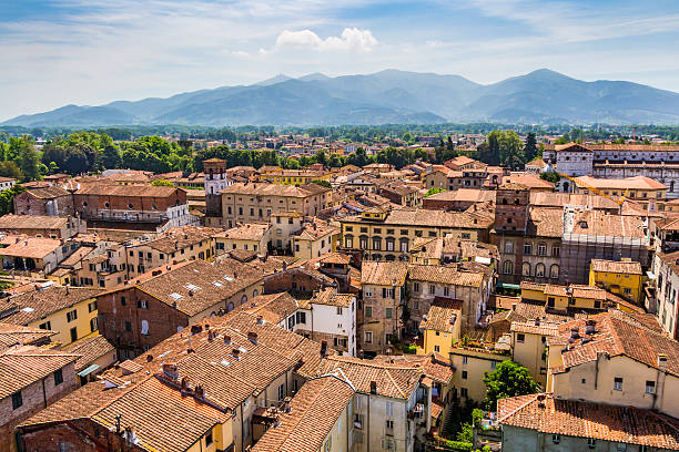 istock View over Italian town Lucca with typical terracotta roofs 491100156