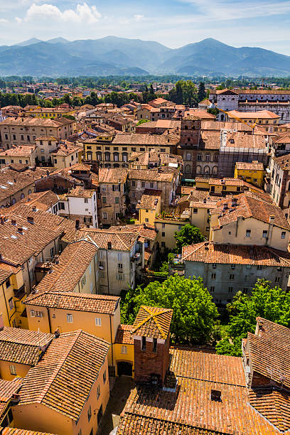 istock View over Italian town Lucca with typical terracotta roofs 491100282
