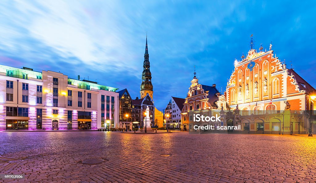Ancien hôtel de ville de Riga, Lettonie - Photo de 2015 libre de droits