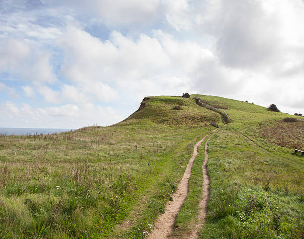 istock Footpath leading to Beeston Bump, Norfolk, England 491116770