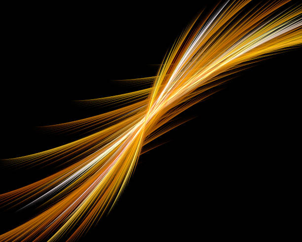 istock Abstract fractal design. Diagonal lines on black. 491118806