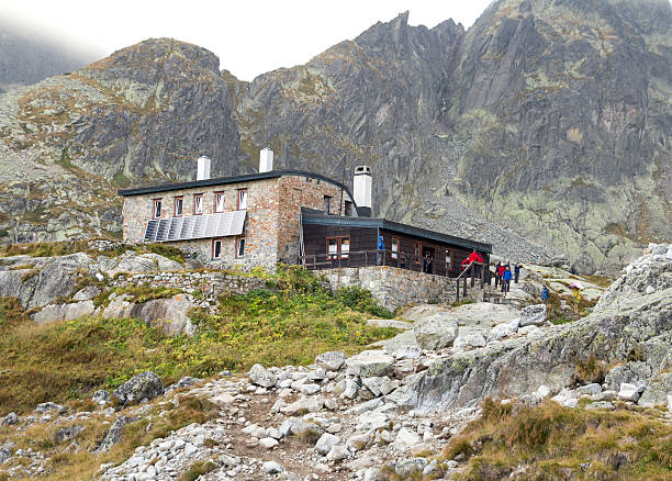 istock alpine house in high mountains 491120052