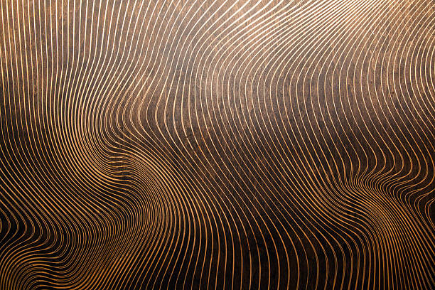 textura de madera con los patrones lasered - contrasts viewpoint wood wood panelling fotografías e imágenes de stock