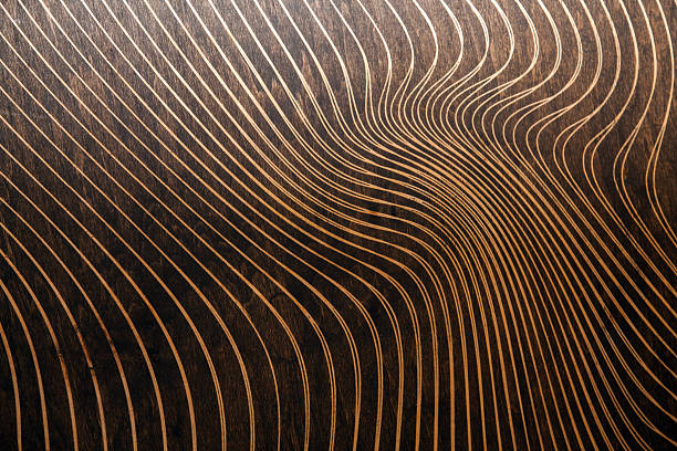 textura de madera con los patrones lasered - contrasts viewpoint wood wood panelling fotografías e imágenes de stock