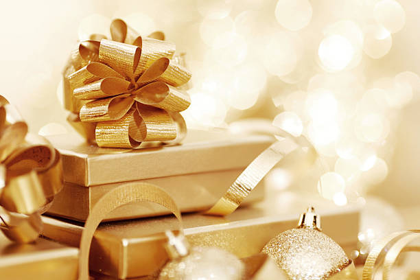 istock Christmas gift and balls 491130890