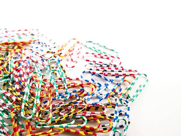 istock Stack of multicolored paper clip, stationery 491131860