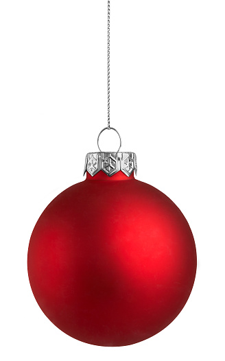 Transparent Christmas Bauble on White