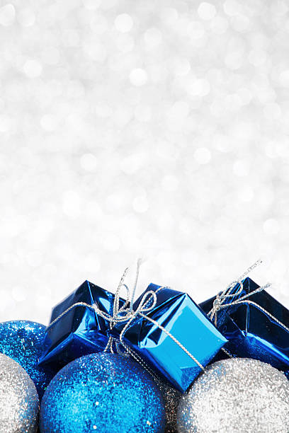 istock New Year gift and balls 491133904
