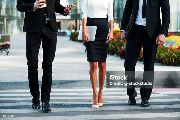 Walking To Success Stock Photo - Download Image Now - 2015, Activity, Adult