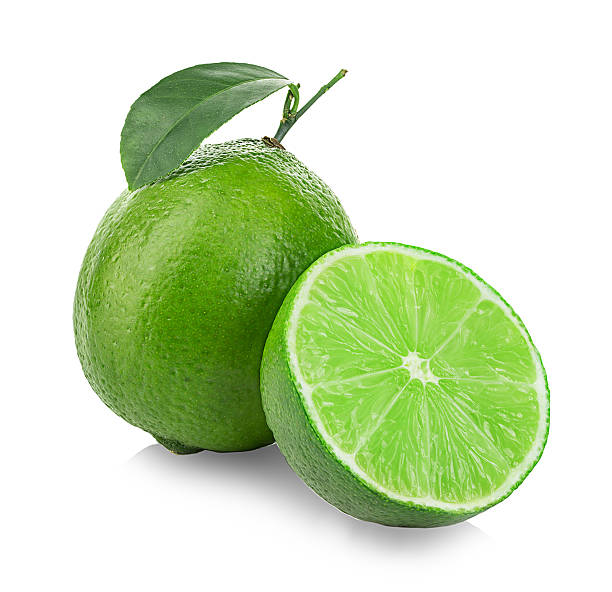 istock Limes isolated close-up on a white background 491134290