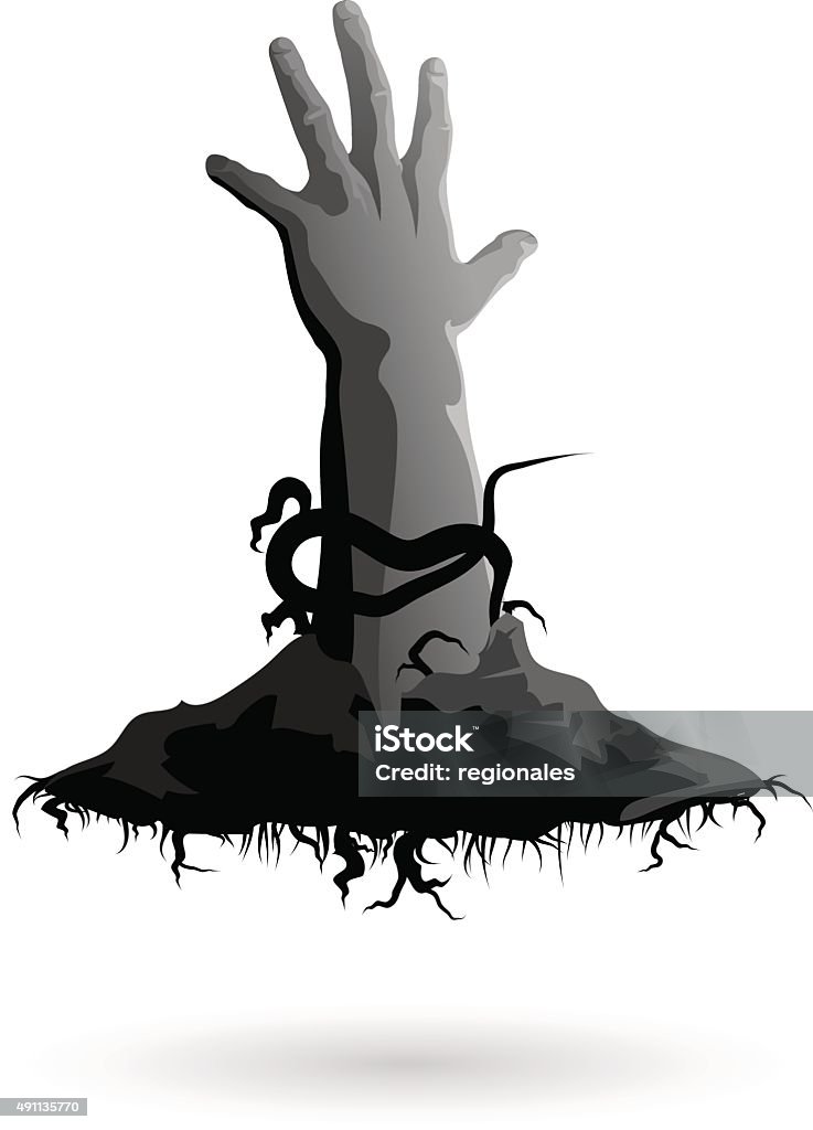 Hand Head Horror Horror Hand Stock Illustration - Download Image Now - Adult, Autumn ...