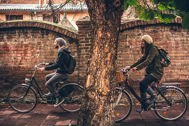 istock Smiling bike riders 491136118