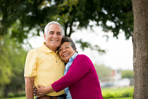 istock Elderly wife hugging her husband 491141955