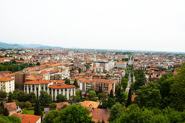 istock Aerial view of Bergamo in spring 491142651