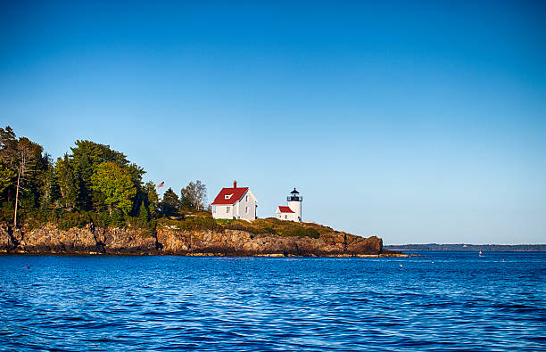 curtis island luz-camden, maine - new england camden maine lighthouse maine - fotografias e filmes do acervo