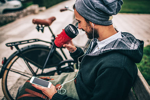 istock Morning coffee in a park 491148026