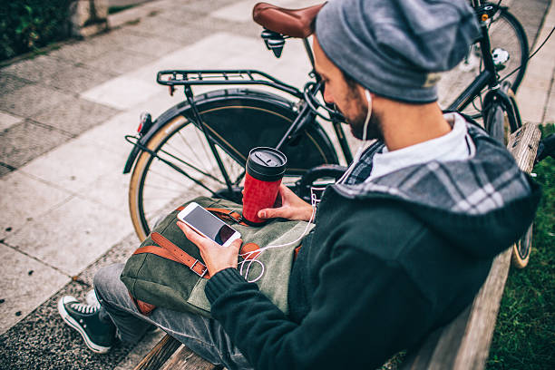 istock Morning coffee in a park 491148072