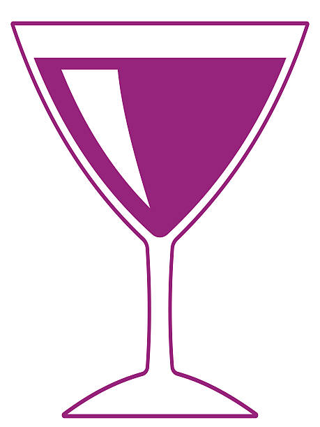 Wineglass Illustration of the flat wineglass icon carouse stock illustrations