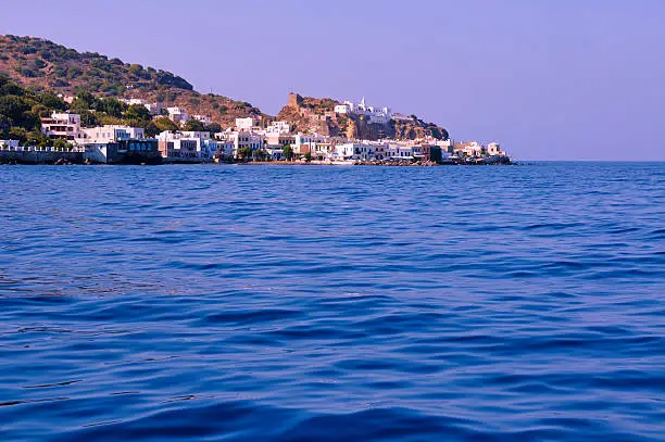 Greek town Mandraki on the volcanic island of Nisiros