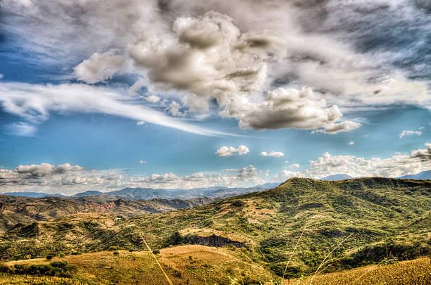 Mountain at morning stock photo