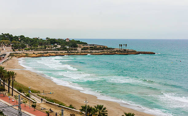 istock Beautiful Tarragona beach in Winter 491168676
