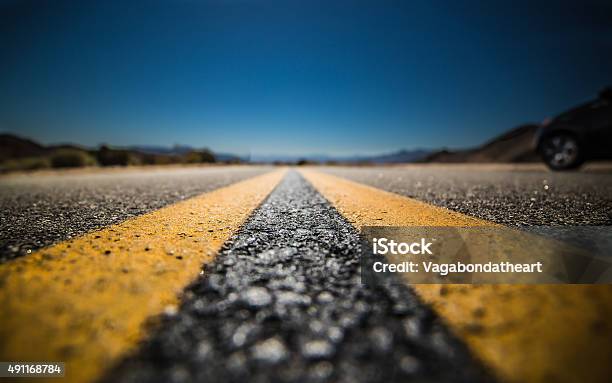 Middle Of The Road Stock Photo - Download Image Now - Road, The Way Forward, Highway