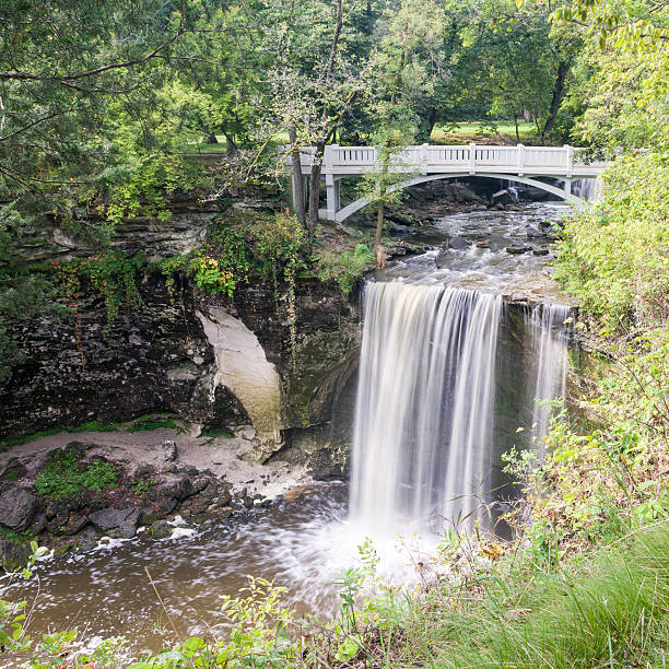 Lower Falls of Minneopa Creek stock photo